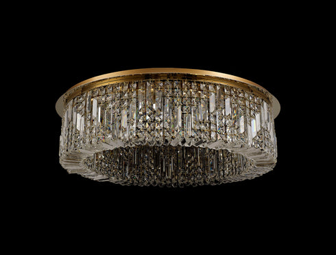 Zula Round Flush Chandelier 12 Light
